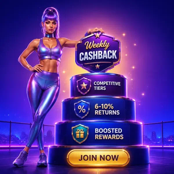 Competidor atlético mostrando niveles de apuestas de esports en Cashback Semanal de Esports y Recompensas Recurrentes